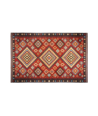 Tapis de salon Kilim - 100 x 150 cm - Rouge