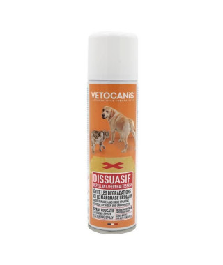 VETOCANIS Spray repoussant - Intérieur et extérieur - 250ml - Pour chien et chat