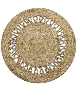 Tapis Funny - Ø 70 cm - Vague naturel