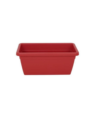 ARTEVASI Jardiniere Venezia Xl - 30 x 60 x H 26,5 cm - 30 L - Rouge foncé