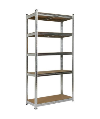 Etagere charges lourdes 5 plateaux - L90 x P40 x H180 cm  - 150kg / plateau