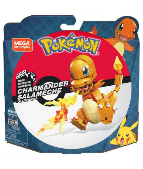 MEGA CONSTRUX Pokémon Salameche a construire - 180 pieces