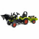 CLAAS Tractopelle Arion 410 avec remorque