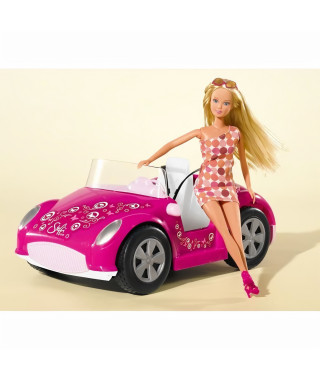 SIMBA Steffi Love Poupée Enfant -Voiture Cabriolet