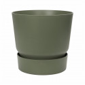 ELHO Pot de fleurs rond Greenville 40 - Extérieur - Ø 39 x H 36,8 cm - Vert feuille