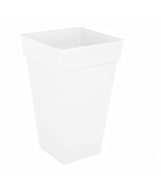 ARTEVASI Pot de fleurs Capri carré haut - 65 cm - Blanc