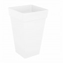ARTEVASI Pot de fleurs Capri carré haut - 65 cm - Blanc