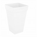 ARTEVASI Pot de fleurs Capri carré haut - 65 cm - Blanc