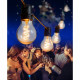 LOTTI Guirlande lumineuse guinguette - Raccordable - 5 m - 10 ampoules E27 goutte A60 - Ø 60 mm - Led - Blanc chaud