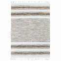 Tapis Terra - 120 x 170 cm - Lignes sable et blanc