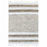 Tapis Terra - 120 x 170 cm - Lignes sable et blanc