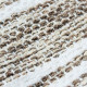 Tapis Terra - 120 x 170 cm - Lignes sable et blanc