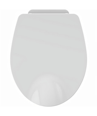 ALLIBERT Abattant de toilette a fermeture silencieuse Nighty 2 - Blanc brillant