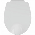ALLIBERT Abattant de toilette a fermeture silencieuse Nighty 2 - Blanc brillant