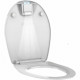 ALLIBERT Abattant de toilette a fermeture silencieuse Nighty 2 - Blanc brillant