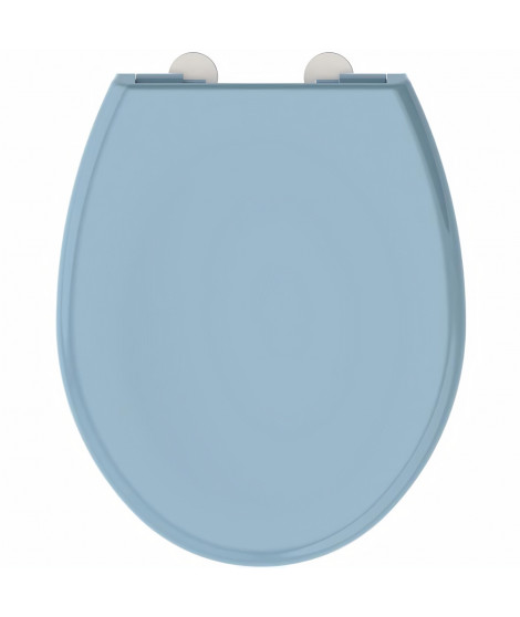 ALLIBERT Abattant de toilette a fermeture silencieuse Boreo - Bleu denim brillant