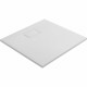 ALLIBERT Receveur de douche effet pierre Terreno - 80 x 80 cm - Blanc
