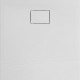 ALLIBERT Receveur de douche effet pierre Terreno - 80 x 80 cm - Blanc
