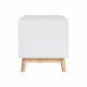 MARS Meuble TV - Blanc - L 116 x P 40 x H 42 cm
