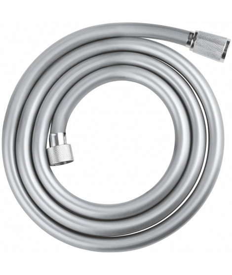 GROHE Flexible de douche Relexaflex 1750 - 1,75 m - Gris argenté