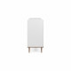 Commode 6 tiroirs - Décor chene sonoma Blanc - L 120 x P 86,5 x H 40 cm - GOTEBORG