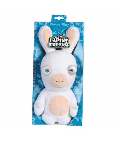 LAPINS CRETINS Peluche 28 cm Bouche Fermée sonore