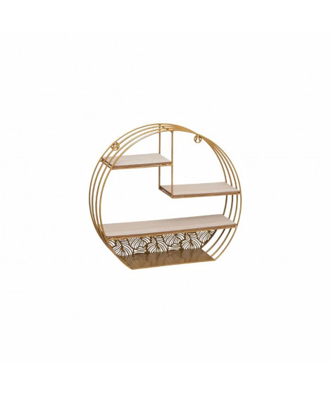 Etagere mural ronde - Gold