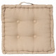 Coussin de sol Dorian - 40 x 40 cm - Beige Lin