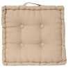 Coussin de sol Dorian - 40 x 40 cm - Beige Lin