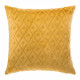 Coussin Flan 3D Losange - 40 x 40 cm - Ocre