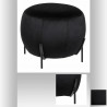 Pouf en velours Calabaza - Noir