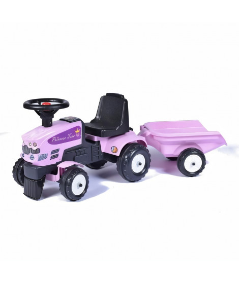 FALK Tracteur Baby Princesse + Remorque