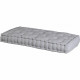 Coussin palette chambray - Coton - 60 x 120 x 15 cm - Gris perle