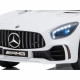 Mercedes GT-R AMG Blanc 12V Roues gomme + Télécommande