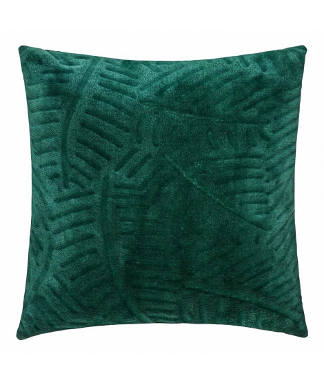 Coussin Flan 3D Feuille - 40 x 40 cm - Vert