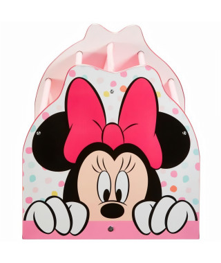 Disney Minnie Mouse - Bibliotheque a pochettes pour enfants - Rangement de livres pour chambre d'enfant