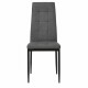 ROKA Lot de 6 chaises - Tissu Gris anthracite - L 42 x P 54,3 x H 95,2 cm