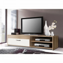 PILVI Meuble TV 120 cm chene/blanc