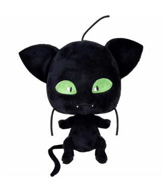 BANDAI Miraculous Ladybug - Peluche 15 cm : Plagg