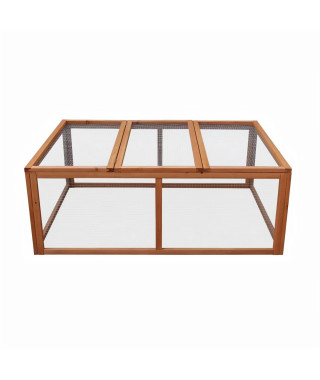 Clapier en bois Pilou 120x90x44 cm - Pour lapin