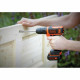 BLACK & DECKER Perceuse-visseuse sans fil 10,8V avec 1 batterie 1.5Ah