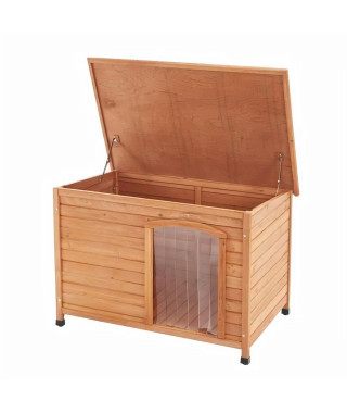 Niche en sapin Rox2 - 104x66x70cm - Bois - Pour chien