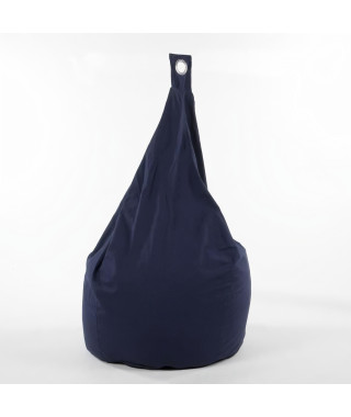 Poire FLO Coton Bleu marine - D 75 x H 110 cm