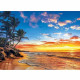 PUZZLE 500 pieces - Plage paradisiaque - 49 X 36 cm