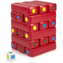 jeu d'extérieur Jenga géant 18 pieces - rouge - FEBER