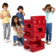 jeu d'extérieur Jenga géant 18 pieces - rouge - FEBER