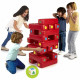 jeu d'extérieur Jenga géant 18 pieces - rouge - FEBER