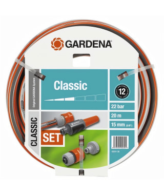 Tuyau  d'arrosage classic GARDENA avec accessoires  - diametre 15mm - 20m 18014-26