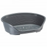 FERPLAST Corbeille Siesta Deluxe 10 - 93,5x68x28,5 cm - Gris foncé - Pour chien et chat