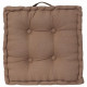 Coussin de sol - 40 x 40 x 8 cm - Taupe